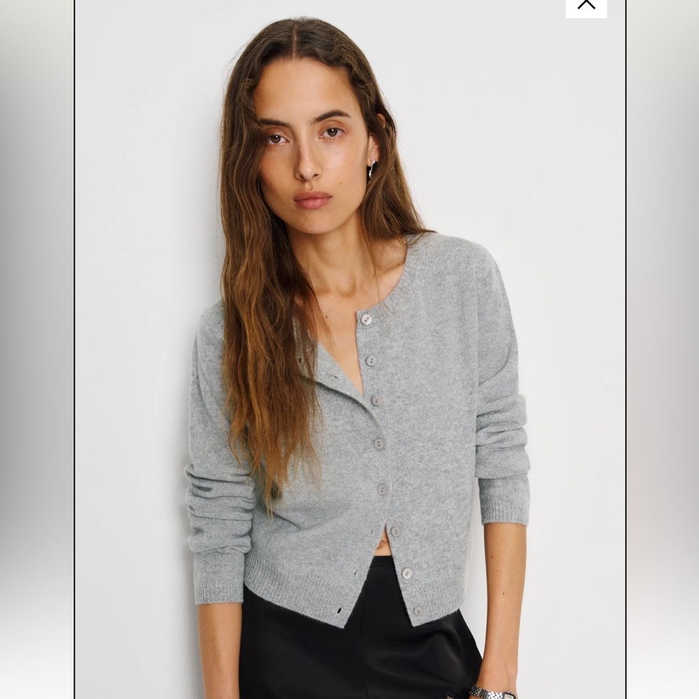 Reformation Clara Cashmere Crew Cardigan